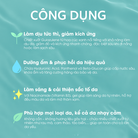 Espeauna Gel Làm Dịu Và Mát Da Azulene Gel