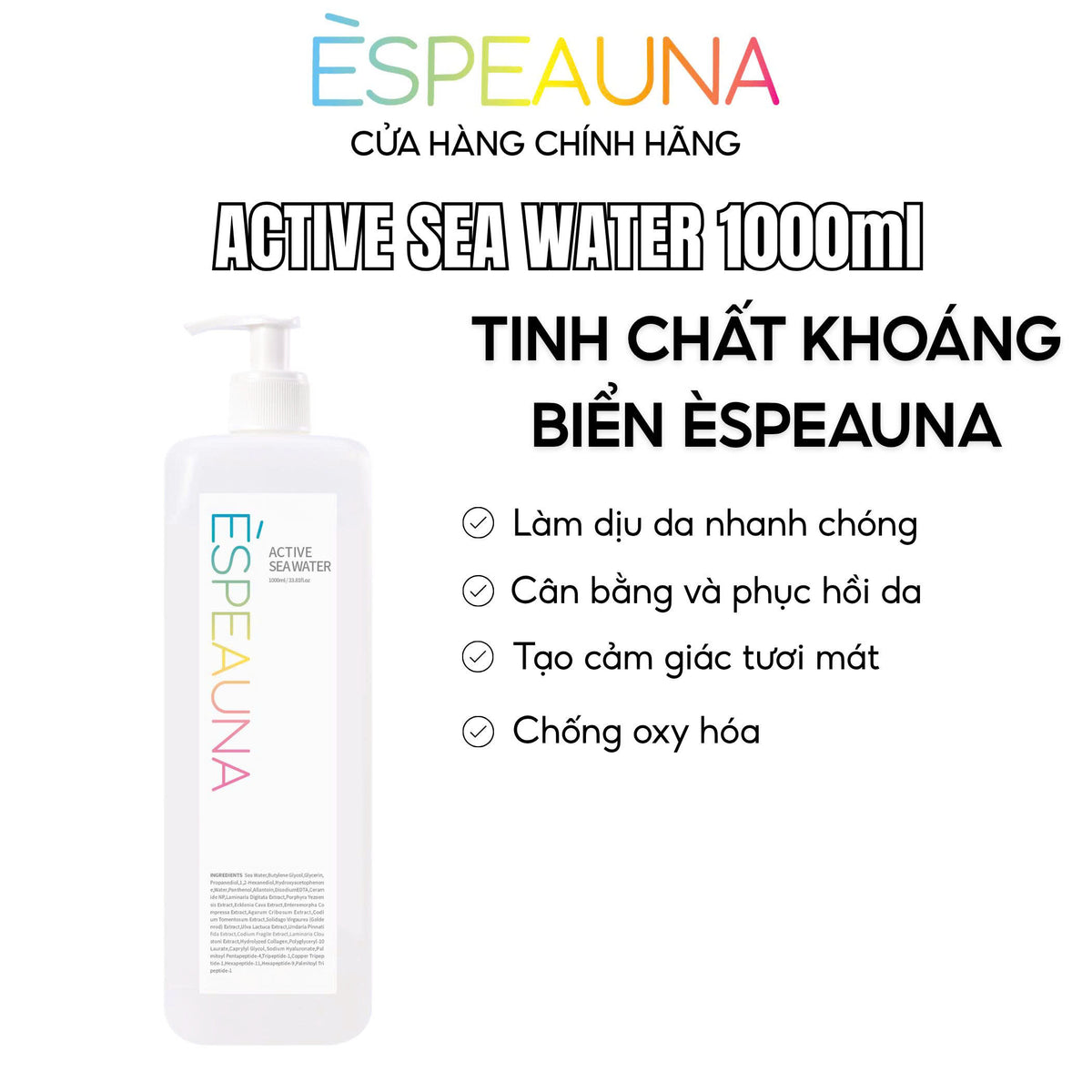 Espeauna Nước Biển Hoạt Chất Active Sea Water