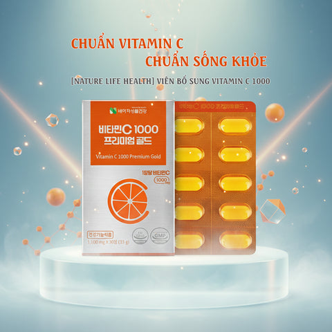 [Nature Life Health] Viên Uống Vitamin C 1000 Premium