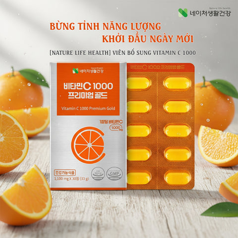 [Nature Life Health] Viên Uống Vitamin C 1000 Premium