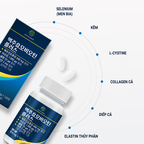 [Beyond Origin] Viên Uống Mọc Tóc Khỏe Móng Men Bia Biotin Plus - 120 Viên