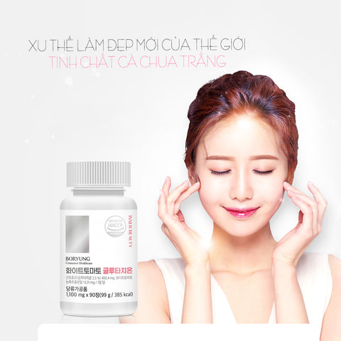 [Boryung] Viên Uống Đẹp Da Chống Lão Hóa Tinh Chất Cà Chua Trắng Glutathione - 90 Viên