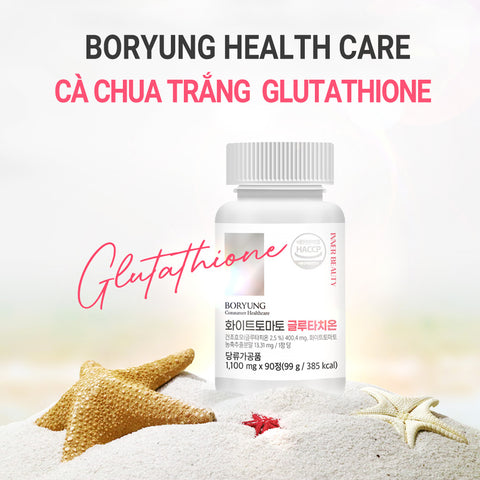 [Boryung] Viên Uống Đẹp Da Chống Lão Hóa Tinh Chất Cà Chua Trắng Glutathione - 90 Viên