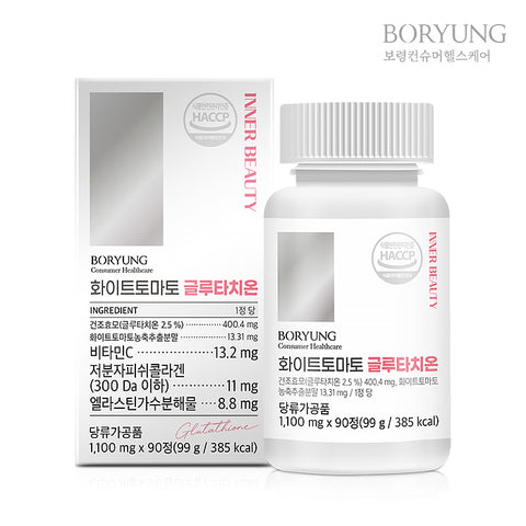 [Boryung] Viên Uống Đẹp Da Chống Lão Hóa Tinh Chất Cà Chua Trắng Glutathione