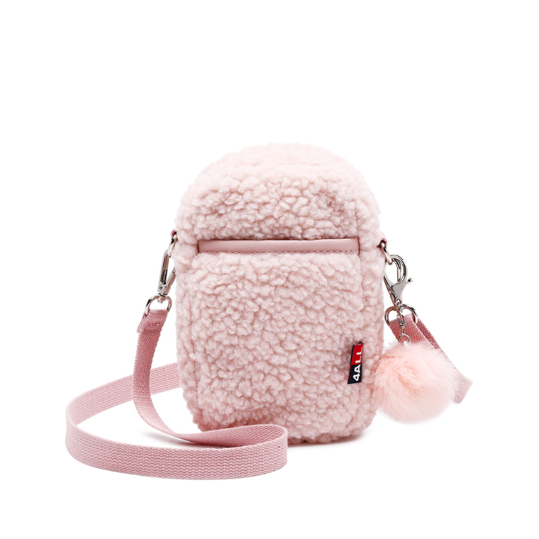 [4All] Túi Lông Cừu Dễ Thương Đựng Điện ThoạI Cho Nữ