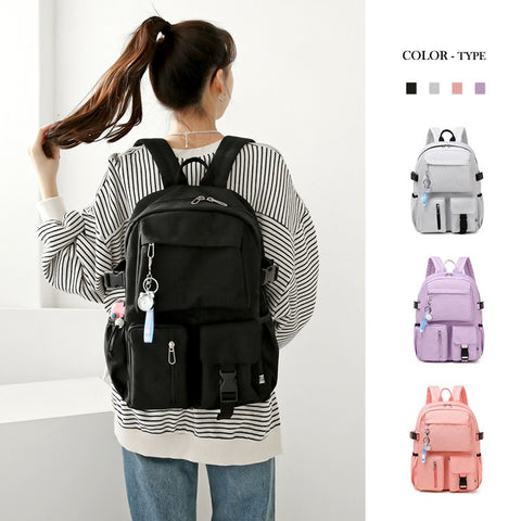 [4All] Ba Lô Học Sinh 3 Túi Cơ Bản Cho Nam Và Nữ